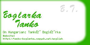 boglarka tanko business card