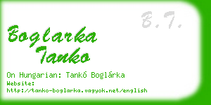 boglarka tanko business card